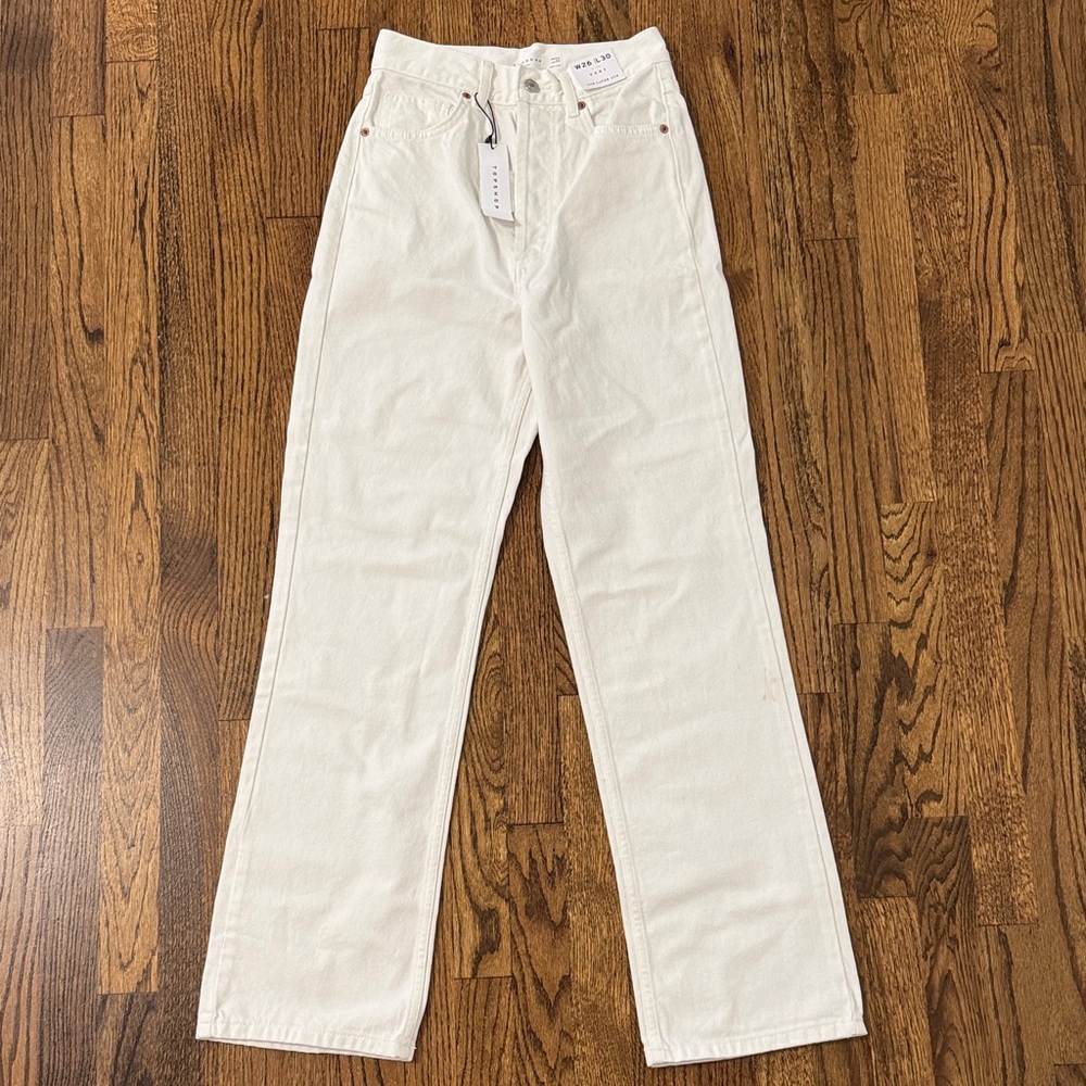 NWT - Topshop Off-White Denim Jeans